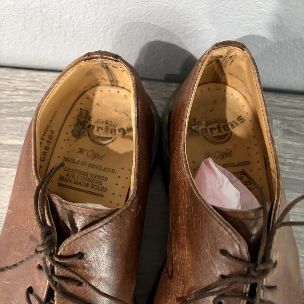 Vtg Dr Martens Oxford Shoes 1461 UK 6 / US Men's 7- US Women's 8 Made In England